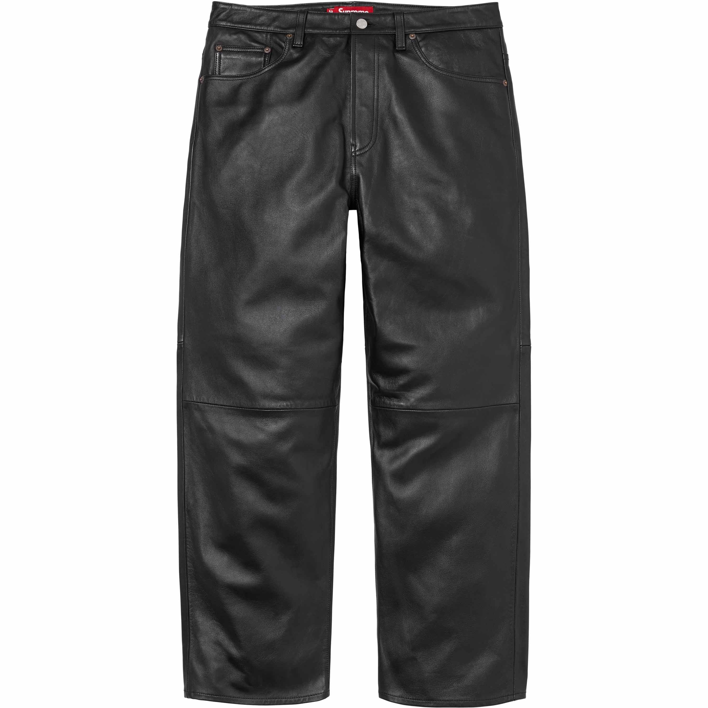 Leather Baggy 5-Pocket Jean view 3